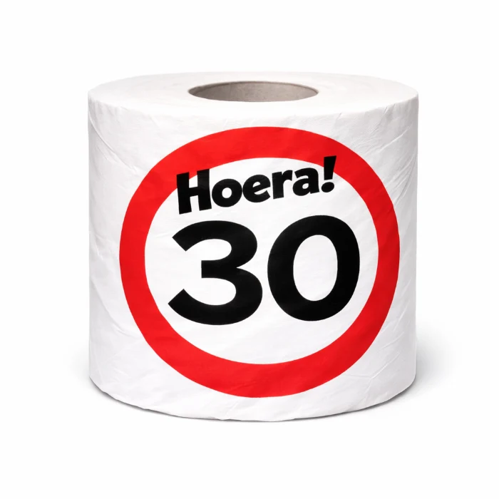 WC rol 30 jaar verkeersbord