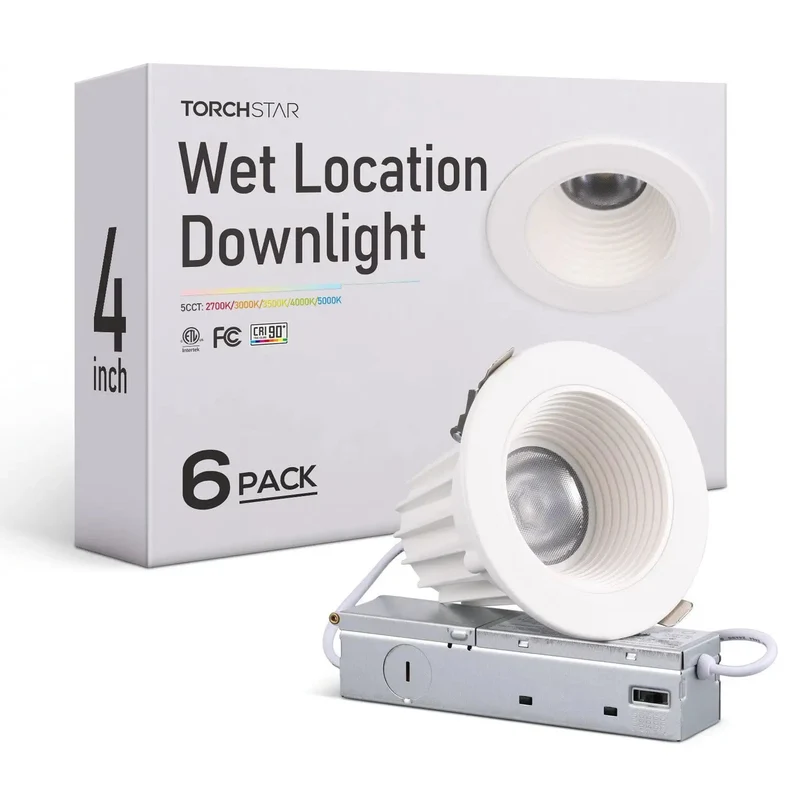 Six Pack 4 Inch Led Recessed Can Lights Kicking Harsh Glare To The Curb With Smooth Zero Eye Strain Glow Featuring Adjustable 5CCT Tuning And High Cri 90 For Heavy Duty Home Makeovers
