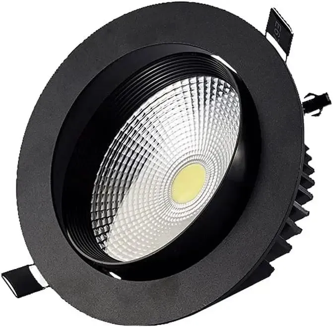 Premium Led Recessed Downlight Retrofit Trim Kit Featuring A Slick Matte Black Aluminum Build For A No Sweat Ceiling Upgrade Across Kitchens Baths And Workspaces Pumping Out Smooth Warm Glow With An Easy Install That Totally Transforms The Room