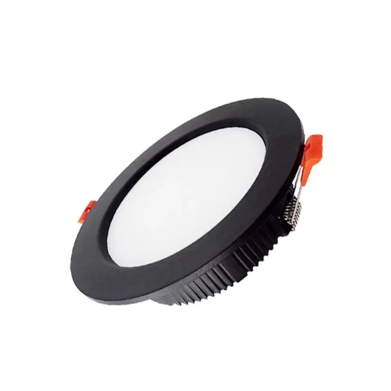 Slick Narrow Frame LED Recessed Downlight Long Barrel Design Deep Set Insert For Clean Ceiling Look Die Cast Aluminum Body With PMMA Shade Creates Even Flood Light Great For Chill Home Spaces Or Hotel Corridors Offering Soft Wall Accent Glow In White