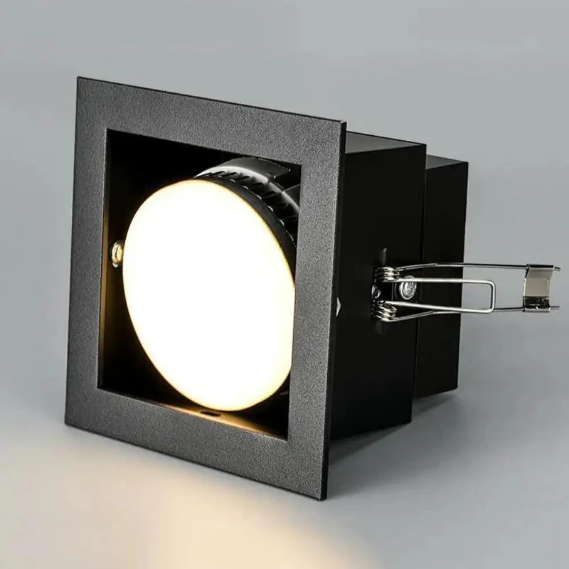 Slick Flush Mount Recessed LED Ceiling Light, Tight Slim Downlight Fixture, Rugged Aluminum Housing, High Brightness Hallway Lamp, Modern Interior Bulb That Goes Hard and Looks Fresh