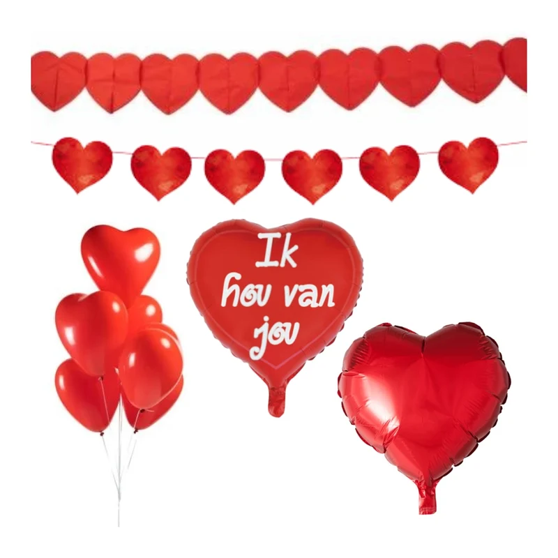 Versiering pakket Valentijnsdag Rood - 3.2