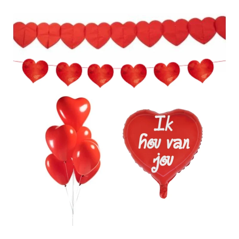 Versiering pakket Valentijnsdag Rood - 2.3