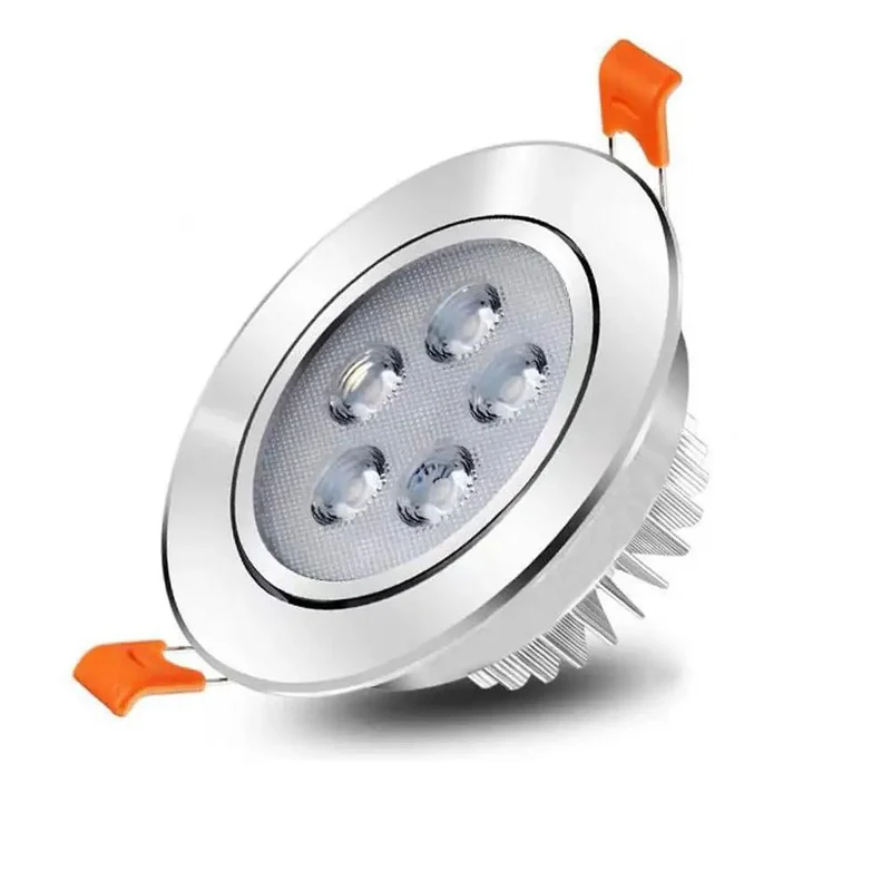 Sleek Silver Adjustable Led Recessed Spotlight With Precision Rotating Head For Accent Walls And Artwork Top Shelf Light Fixture Delivering Clean Focused Beam No Mess Install For Modern Spaces