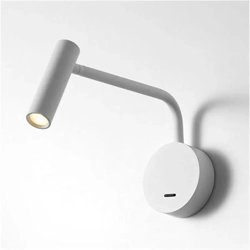 Top Shelf Aluminum Metal Wall Sconce Featuring Adjustable Led Bedside Lamp For Exact Angles Quick Wall Mount Zero Strobe Ambient Glow Fresh Bedroom Reading Lighting White