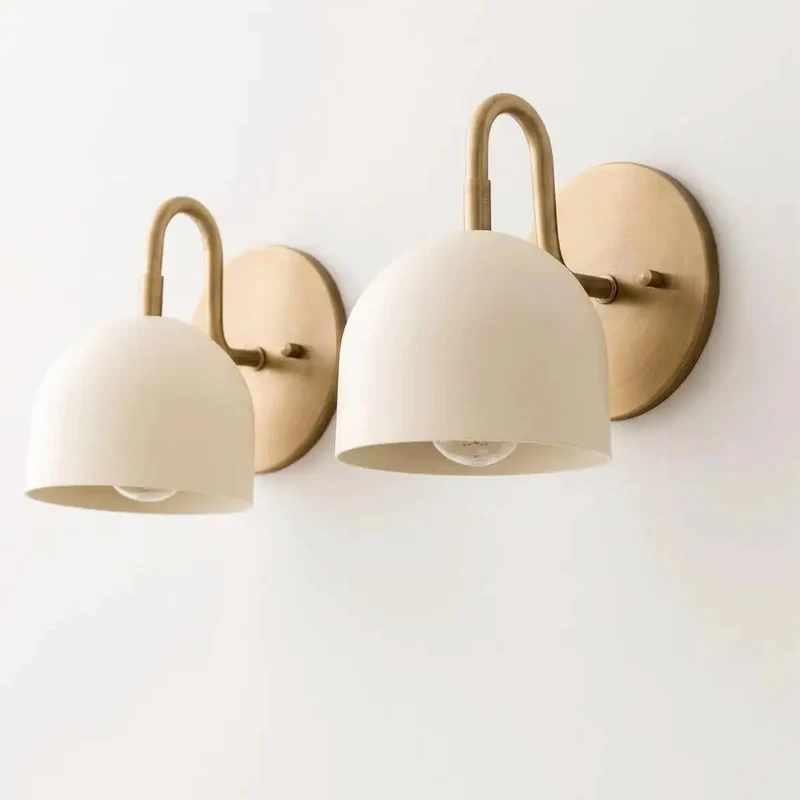 Top Shelf Mid Century Modern Brass Bowl Wall Sconce Pair Badass Vintage Plug In Or Hardwired Lighting Adding Slick Ambiance To Every Living Room And Bedroom Corner