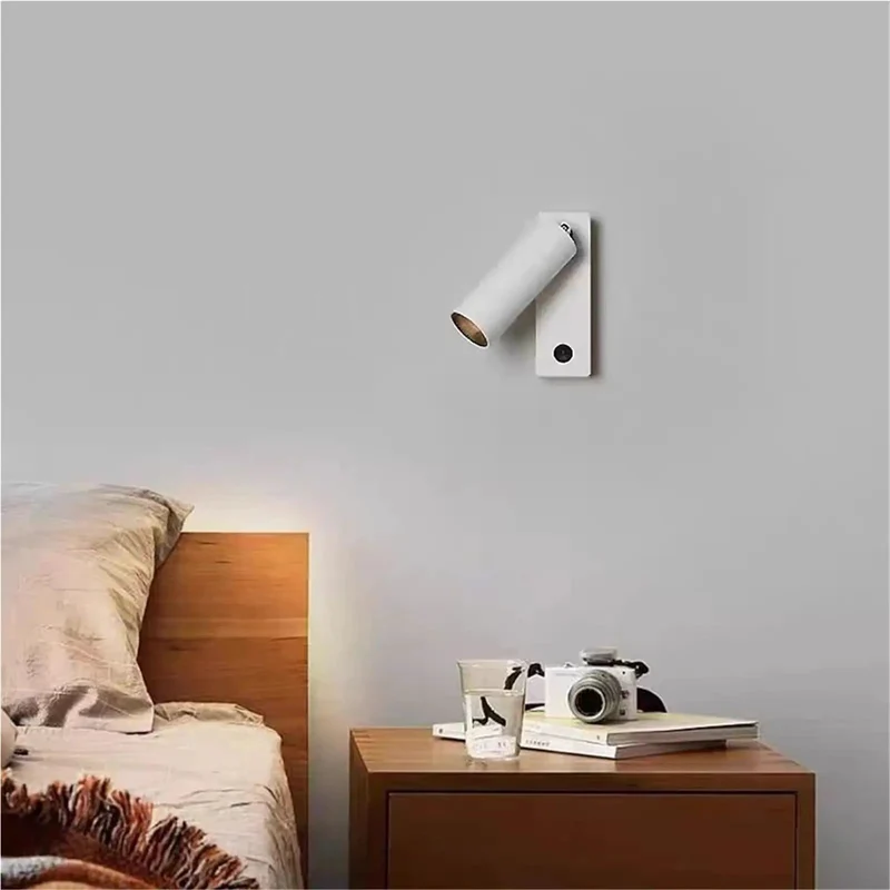 Modern Rotate Cylinder Wall Sconce With Straight Up Flexible Pivot Design Solid Wall Mount Reading Light That Hits Different In Bedrooms And Living Rooms And Slays Your Spaces With Smooth Directed Glow