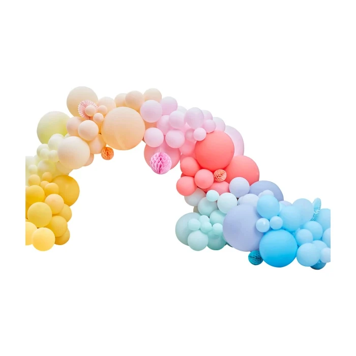 Ballonnenboog Mix it Up Brights incl. gekleurde Honeycombs 12m