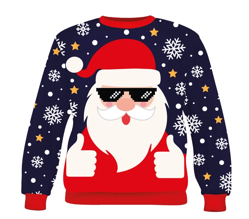 Foute Kerst trui Thumbs Up Dames