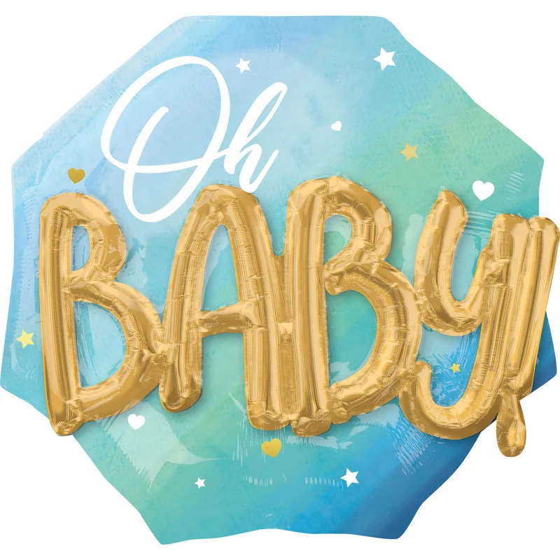Folieballon boeket oh baby boy - girl