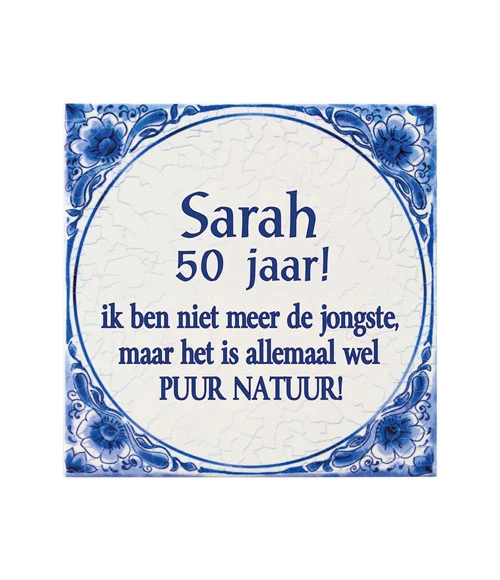 Tegel Delfts blauw - Sarah