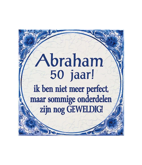 Tegel Delfts blauw - Abraham