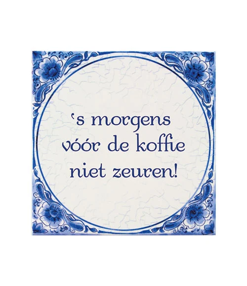 Tegel Delfts blauw - 's Morgens