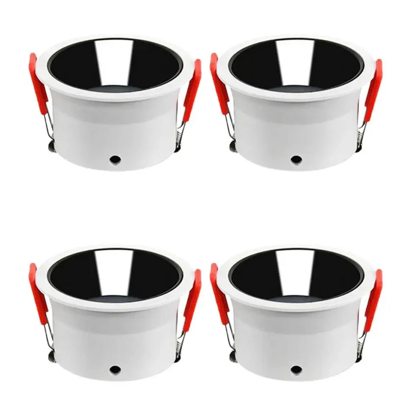 Hella Bright 3.2 Inch Led Can Lights 4 Pack Totally Dimmable Adjustable Recessed Retrofit Fixtures With Slick Black Baffle Trim And Super Simple Drop In Install For Modern Homes