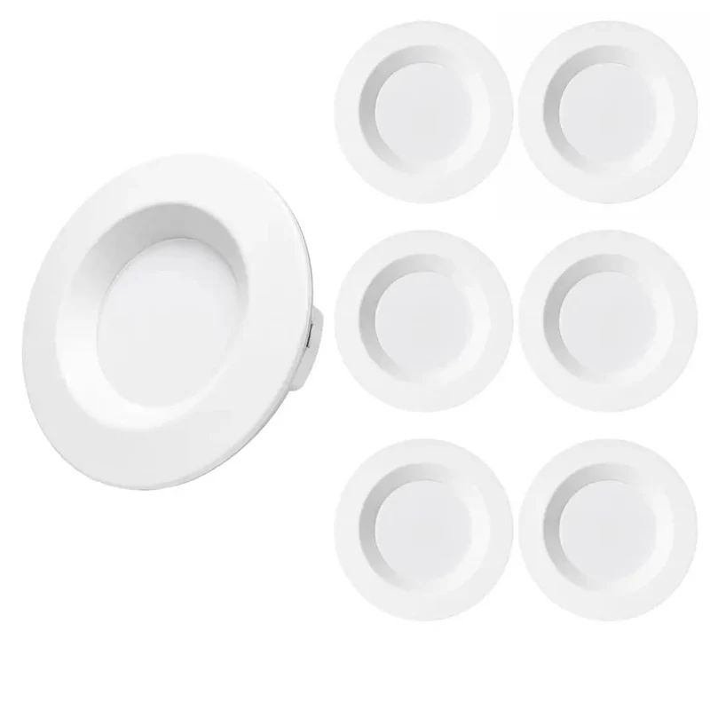 Hassle Free Swap 4 Inch Recessed Dimmable Led Can Light With Switchable 5Cct For Home Ceilings, 9W Delivers 750 Killer Lumens, Smooth Acrylic Dome, Standard E26 Base, Sweet 6 Pack Bundle
