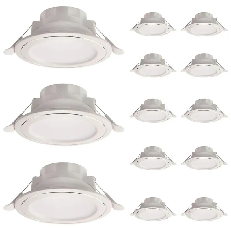 Badass 4 Inch Led Recessed Lighting Trim Kits Dimmable Downlights Hella Bright Aluminum Housing Seamless Retrofit Install Super Cool Ceiling Glow Solutions For Everyday Living