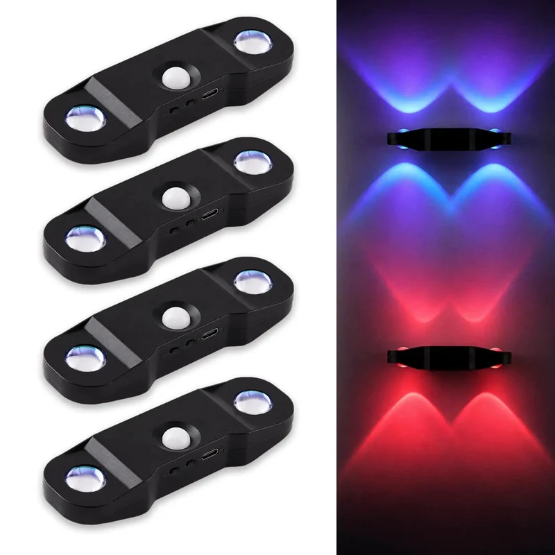 Slick Rechargeable Motion Sensor Wall Lights Featuring MagneticRgb Sconces 4 Pack With Dual Night And Day Modes And Smooth 120 Degree Sweep For Hella Bright Indoors Running On Dead Simple Battery And Auto Shut Off After Calm Moments