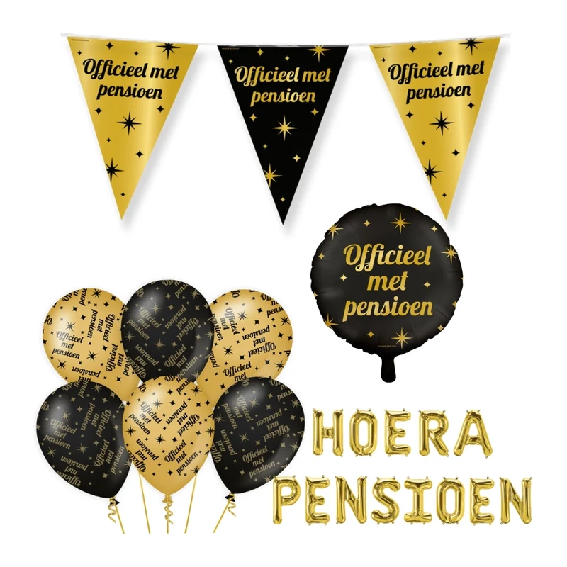 Pensioen Classy Versiering pakket - M