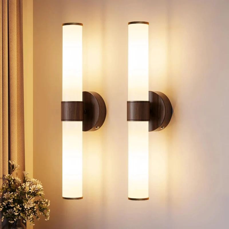 Set of 2 Top Tier Rechargeable Wall Sconces with 8000mAh Battery Life and Smart Remote Control for a Fresh Bedroom Vibe 20 Inch Wireless Lighting Setup with Dimmable Settings and Bulbs Included for Easy Home Upgrades