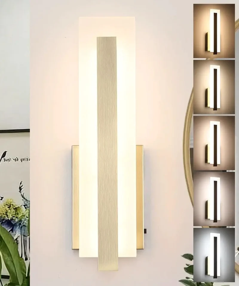 Cool Modern Antique Bronze LED Wall Sconce Pairs Hella Adjustable Brightness With 5Cct Color Shift For Indoor Bedrooms Stepless Dimming Up To 100 Percent Hardwired Wall Light Piece Serving Real Good Vibes