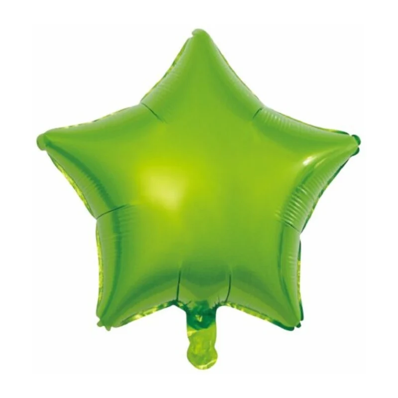 Folieballon ster - Licht groen - 46cm