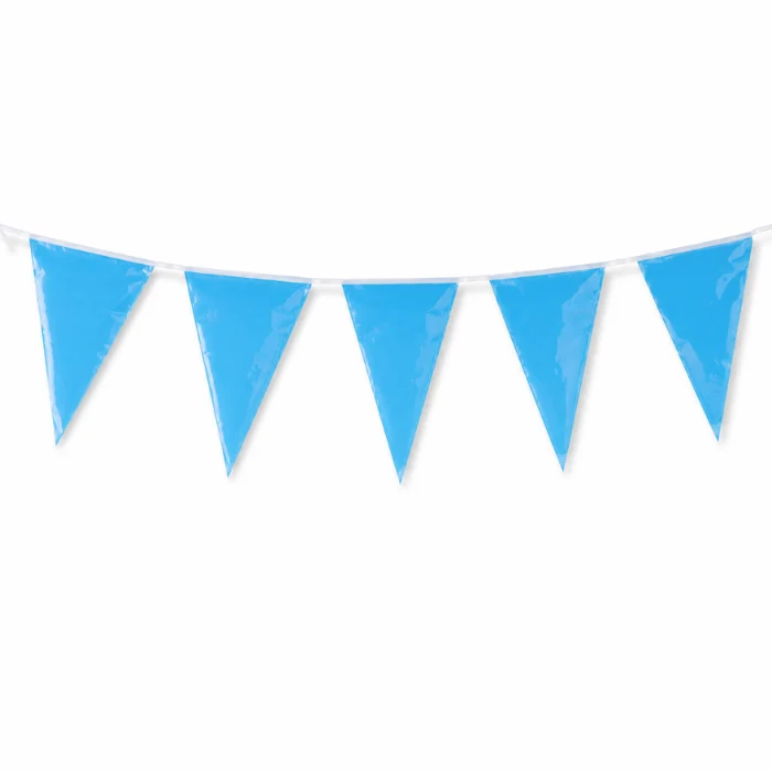 Vlaggenlijn Blauw - 10m (20 vlaggen)