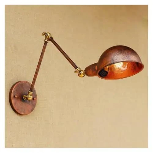 Badass Vintage Industrial Long Arm Wall Sconce With Adjustable Brightness Dimmable Retro Hollywood Style Light Switch Bedside Lamp For Bedroom Hallway Entryway Modern Home Decor Upgrade Your Space Now