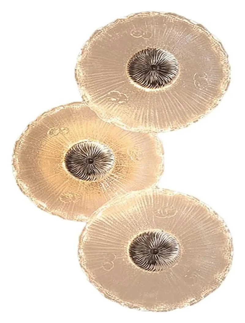 Statement Making Triple Cluster Wall Sconce With Textured Ripple Glass And Tunable LED Lights Brushed Iron Housing For Lowkey Living Room Makeovers Or Premium Hotel Decor