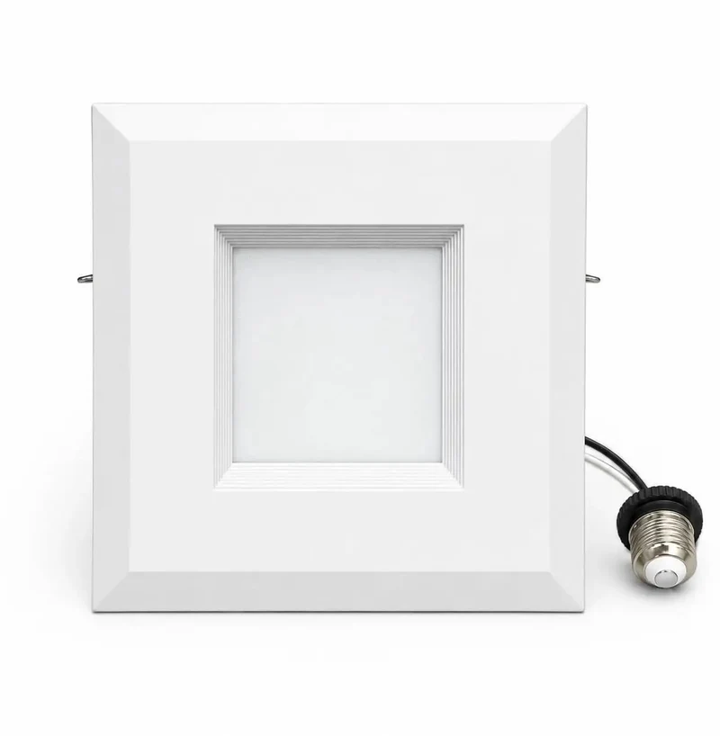 Top Rated Six Inch Square Recessed Downlights With Five CCT Switchable Color Temps Dimmable Led Ceiling Lights Sleek Baffle Trim UL Certified 12 Pack For Super Easy Room Upgrades And Killer Ambient Glow