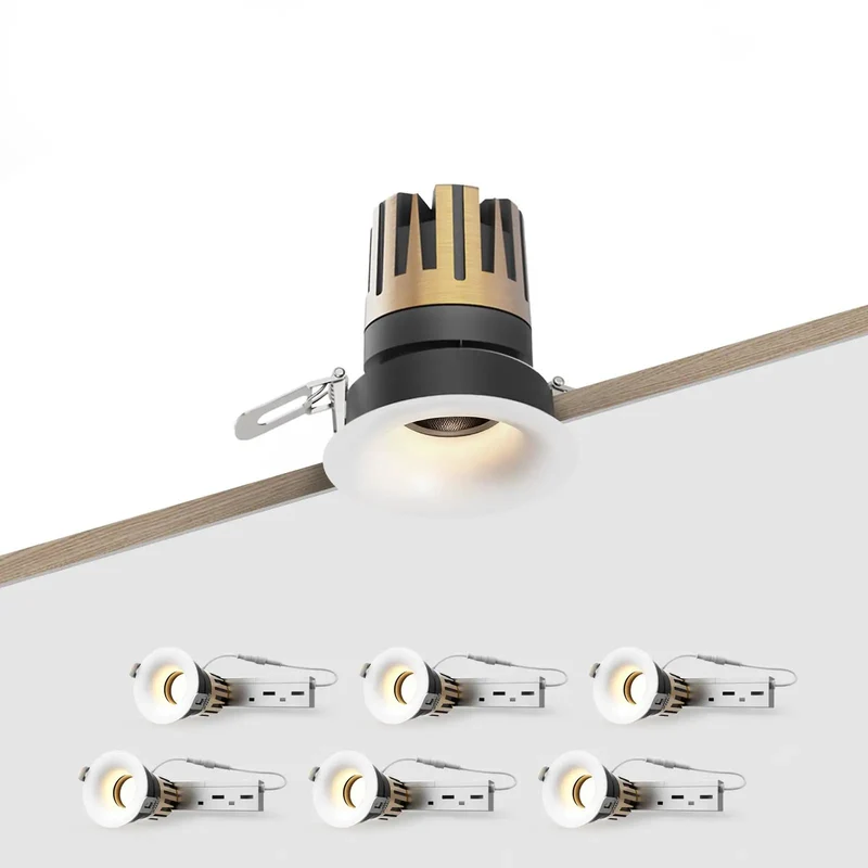6 Pack 3 Inch Trimless Led Recessed Lights Slim Spot Lighting Bulbs For Home Decor Modern Ceiling Downlights Flush Mount Hella Bright Energy Saving No Fuss Installation Sleek Architectural Look Clean Finish Total Glow Up For Your House