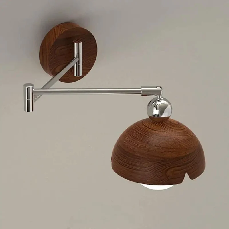 Smooth Action Swing Arm Wall Sconce With Tough Chrome Scissor Arms And A Damn Fine Notched Dome Shade Giving You A Solid Spot For Easy Bedside Reading And Chill Bedroom Vibes Daily