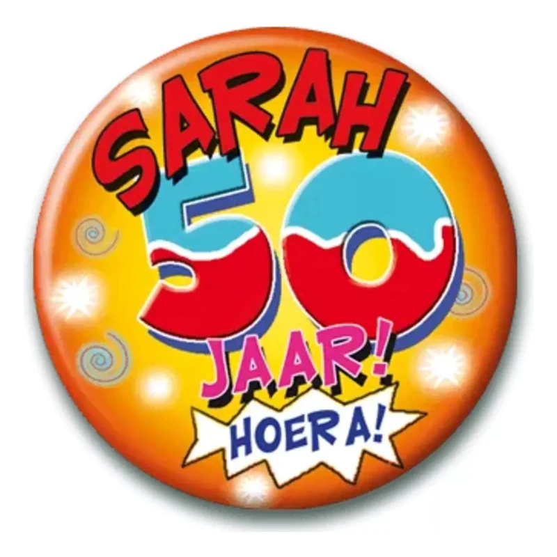 Sarah Cartoon - Button klein
