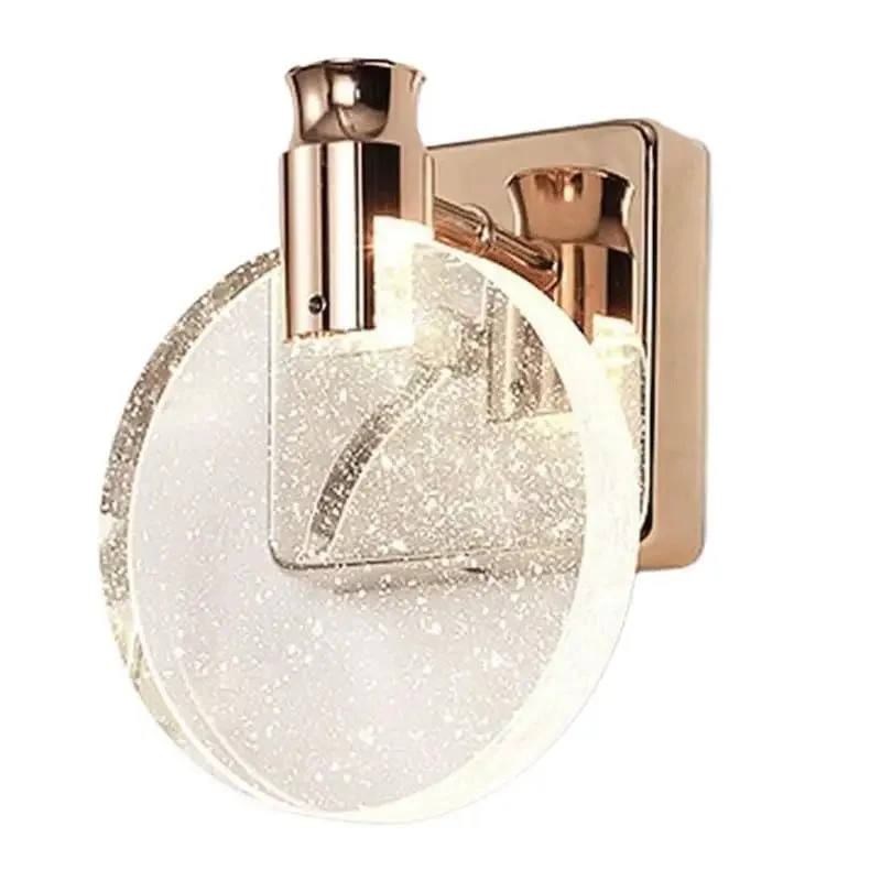 Give Your Home A Total Glow Up With This Sleek Nordic Crystal Wall Sconce Featuring Smooth Three Color Dimming And Top Shelf Led Lighting For Bedrooms And Hallways