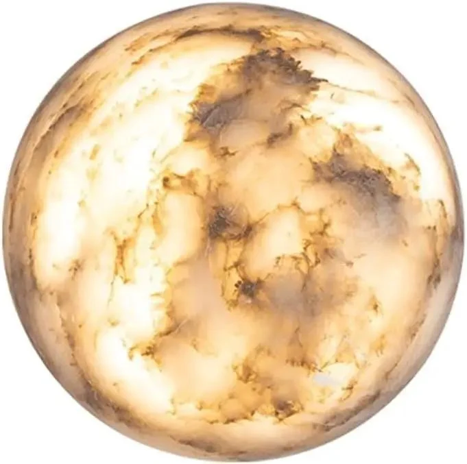 Top Shelf Alabaster Wall Sconce With Translucent Moonlight Glow And Smooth Cloud Texture For Modern Nordic Home Decor That Brings An Absolute Knockout Ambient Vibe To Any Everyday Living Room Space