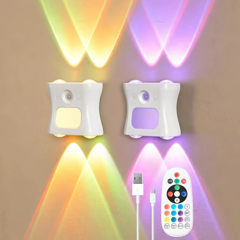 The Real Deal Rechargeable Wireless LED Motion Sensor Light With Remote Indoor Wall Sconce Features Smart Auto Detect Modes And Stress Free Room Setup