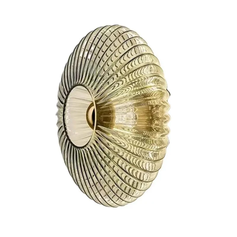 Premium Fluted Glass Wall Sconce With Heavy Gauge Iron Wall Mount And Scalloped Pleated Shade Casting A Chill Radiating Beam For Dope Interior Lighting Vibes