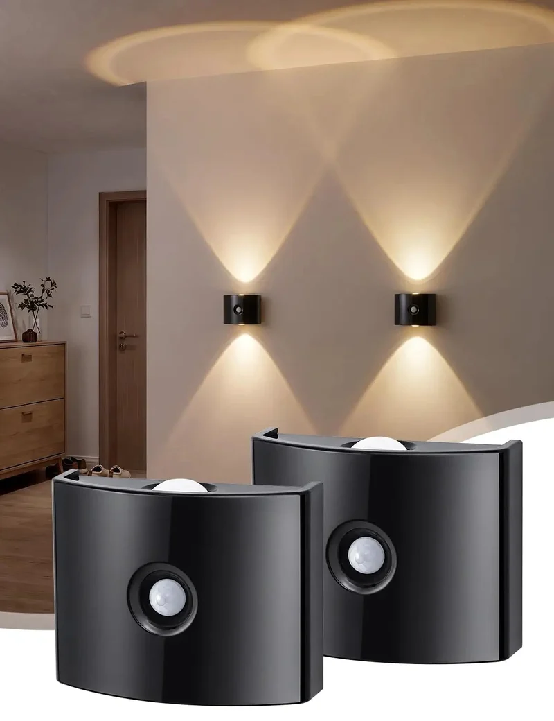 2 Pack Motion Sensor Wall Sconces With Rechargeable Magnetic Base For Zero Drag Entryway Setup That Switches On Auto For Sweet Nighttime Glow That Feels Like A Game Changer Everyday