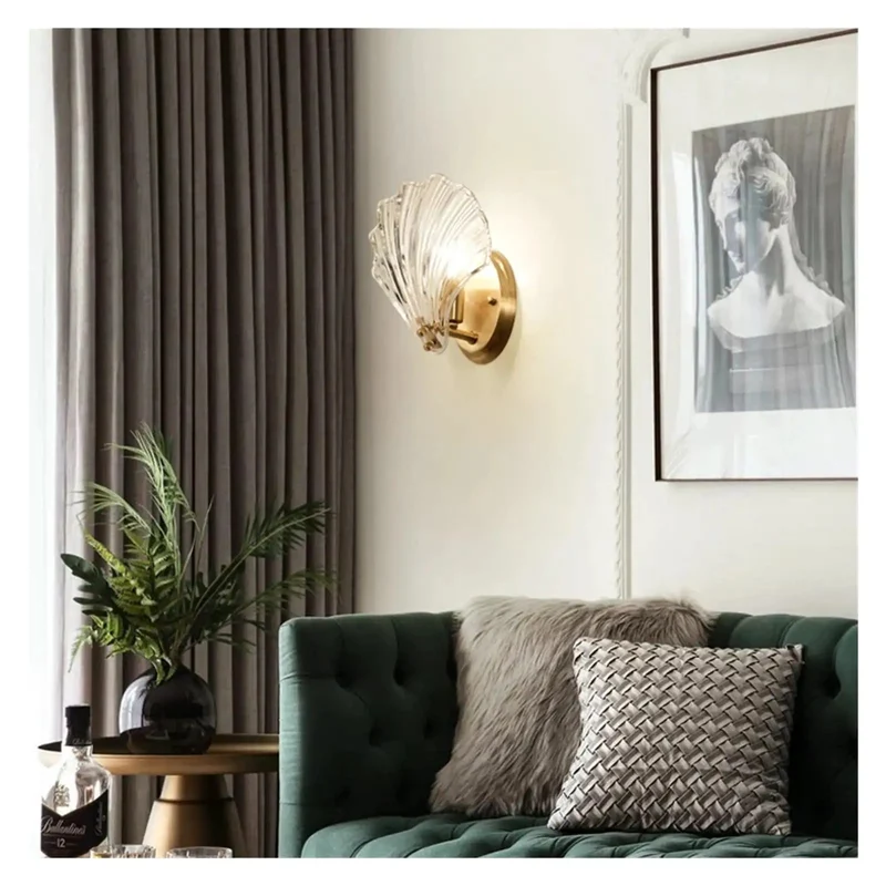 Chic Crystal Wall Sconces Featuring Copper Shell Iron Frame For Bedroom And Hallway Lighting Durable Glass Shade Delivers Rock Solid Performance And Sets A Chill Vibe Upgrade In Any Modern Room