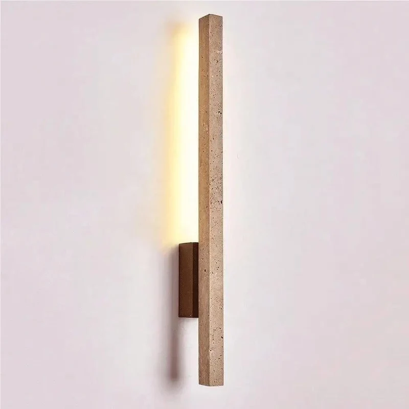 Linear Wall Sconce With Natural Walnut Grain Slim Vertical Design Modern Minimalist Lighting Fixture Boosts Bedroom Living Room And Hallway Vibes Featuring Clean Architectural Lines And Soft Warm Glow To Slay Your Main Character Aesthetic