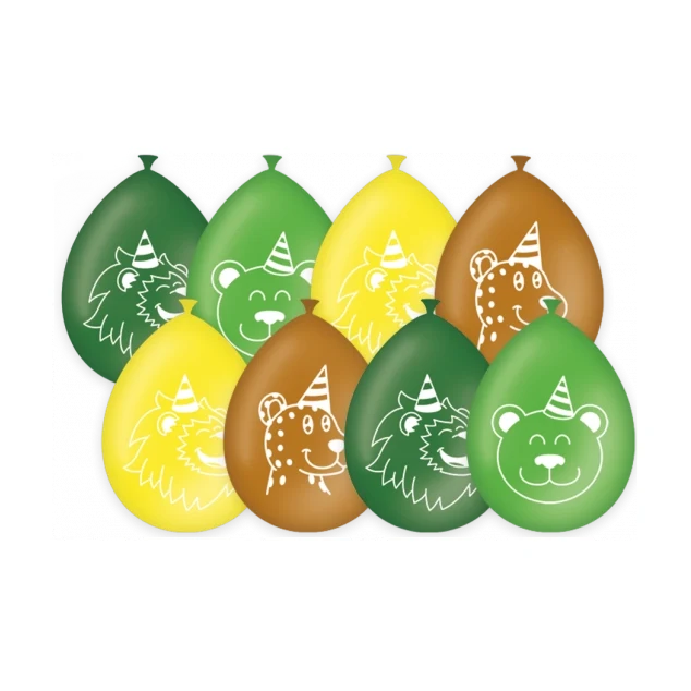 Jungle Dieren - Ballonnen - 8 stuks - 30cm