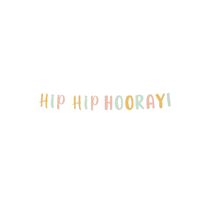Hip Hip Hooray - Letterslinger - 2,5 meter