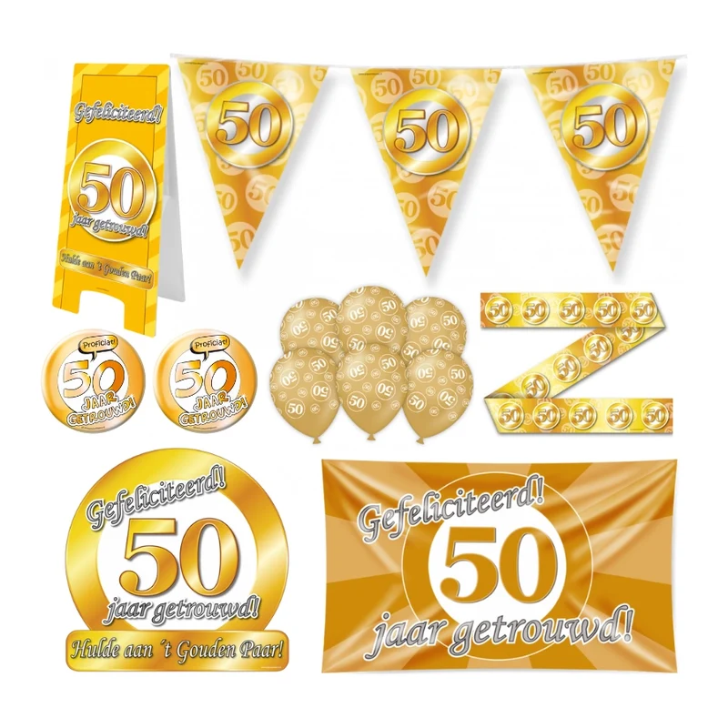 50 jaar Getrouwd Versiering pakket - XL