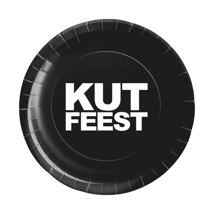 Kut feest bordjes groot 8 stuks