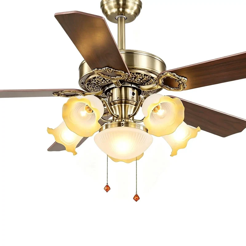 Kick Up Your Space With Smooth Operator LED Fandelier Ceiling Fan Featuring Reverse Rotation And Blazin Cool Breeze 48 To 56 Inch Wide Lay Back Easy Install