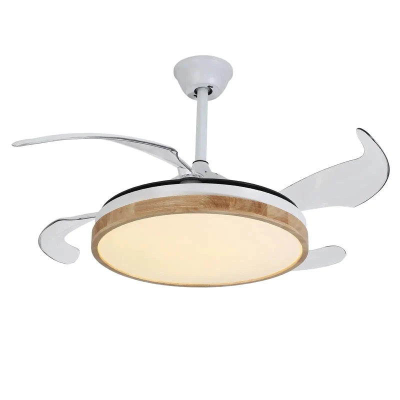 42 Inch Modern Ceiling Fan With Integrated Ambient Lighting Dual Direction Wind Remote Controlled Build Crafted From Heavy Gauge Steel And Durable ABS Blades Super Chill Operation For Everyday Home Use