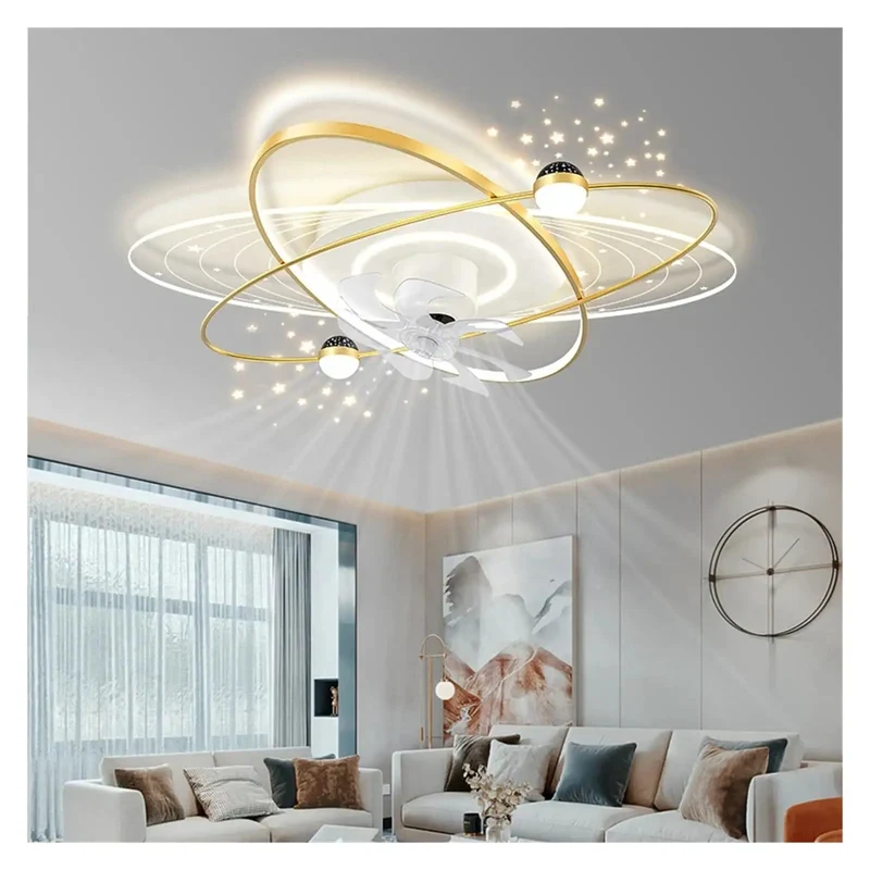 Premium Stylish Acrylic Ceiling Fan Light With Dope Setup For Living Room Bedroom And Dining And Game Room Quiet Operation And High Transmittance Bright Illumination