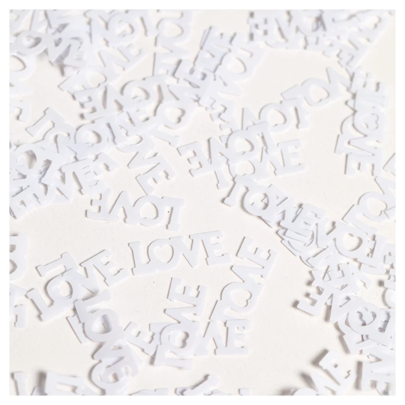 Tafelconfetti LOVE wit