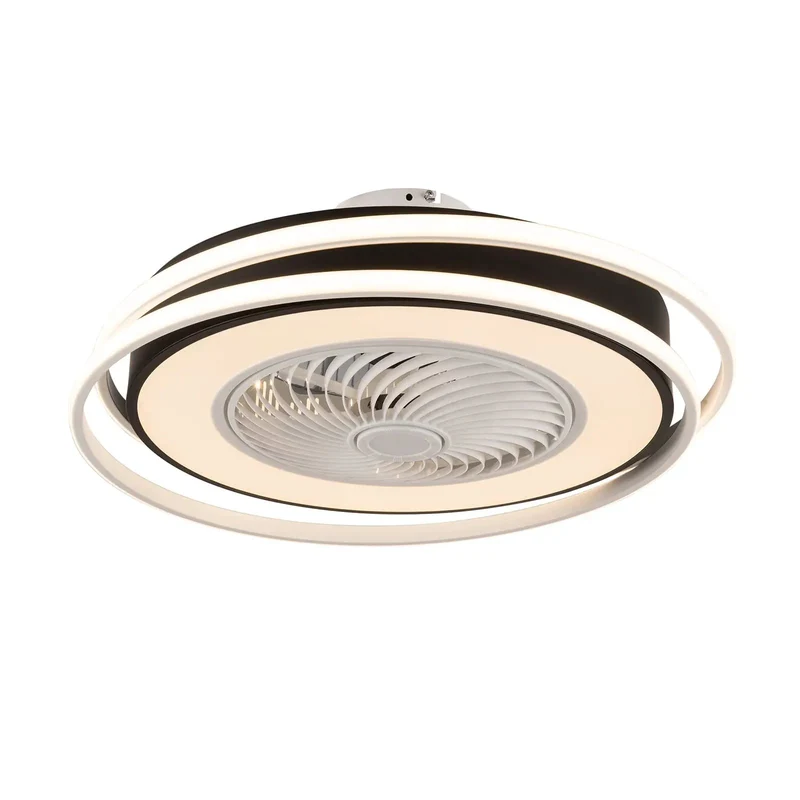 Modern 5 Blade Ceiling Fan With Light Featuring Silent Copper Motor Smooth Cruising Performance Remote Control Trio Lighting Modes For Setting The Perfect Low Key Chill Room Setup