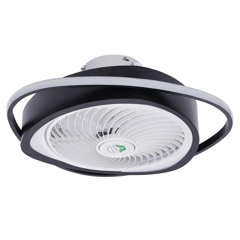 Super Sleek 20 Inch Low Profile Ceiling Fan With Built In Chandelier Lamp And Smart Remote That Drops Smooth Breeze And Gives Your Home Hella Modern Style Vibes