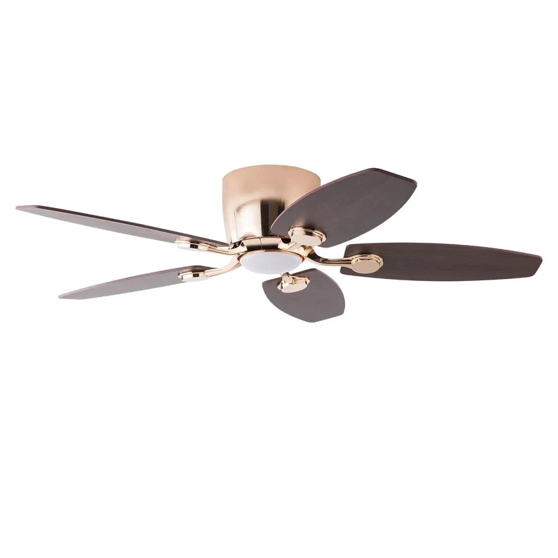 42 Inch Indoor Ceiling Fan With Led Light And Handheld Controller Ultra Quiet Pure Copper Motor Three Adjustable Color Temperature Levels For Ultimate Nighttime Lounge And Straight Up Chill Vibes